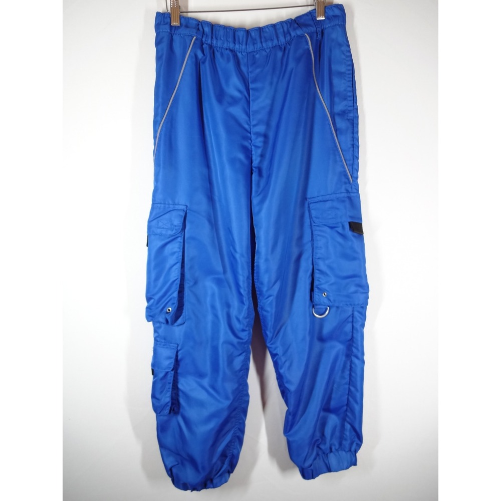 Urban Outfitters Cargo Pants Womens Medium Blue Utility Techwear Jogger
